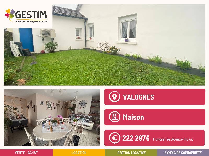 Maison 4 pièces - 82m² - VALOGNES