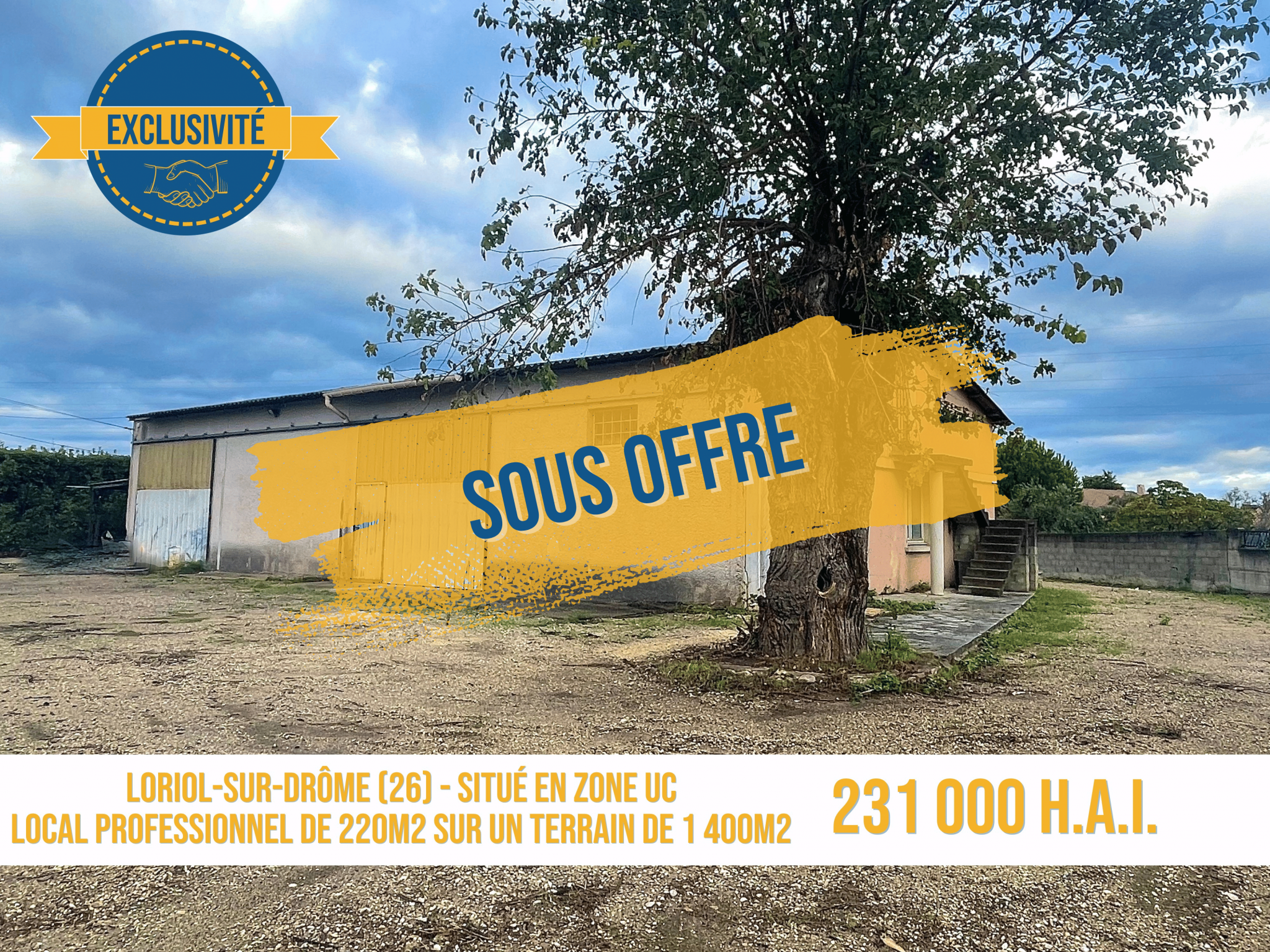 Local Professionnel  - 220m² - LORIOL SUR DROME