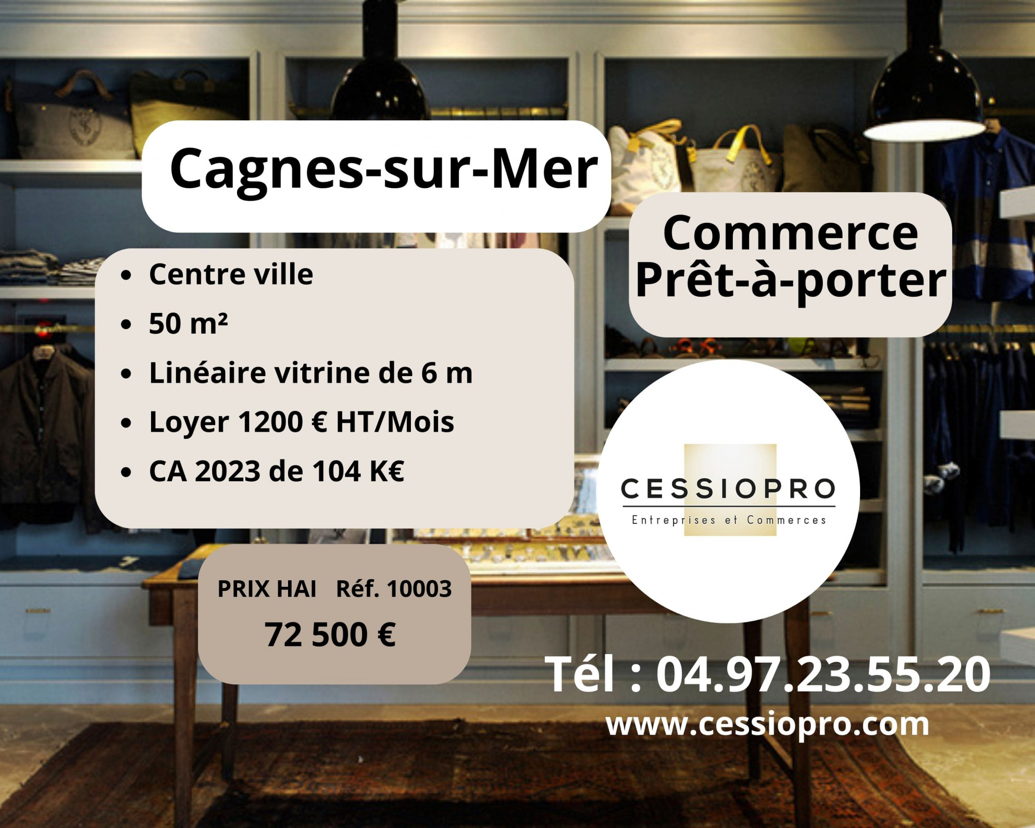 Fonds de commerce  - CAGNES SUR MER