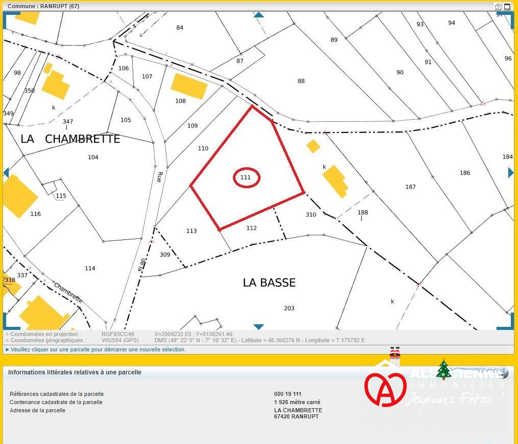 Terrain  - 1 928m² - RANRUPT