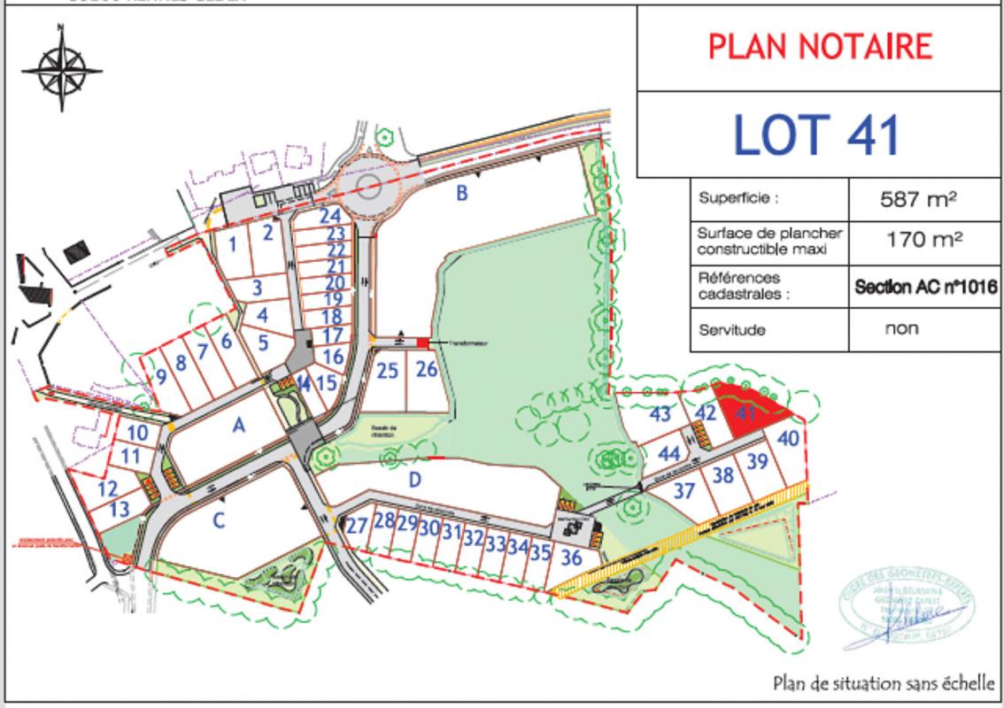 Terrain  - 587m² - VANNES