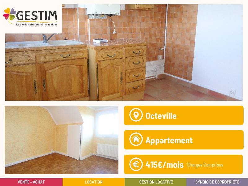 Appartement 2 pièces - 43m² - OCTEVILLE