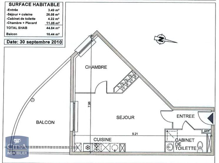 Appartement 2 pièces - 44m² - LONGWY