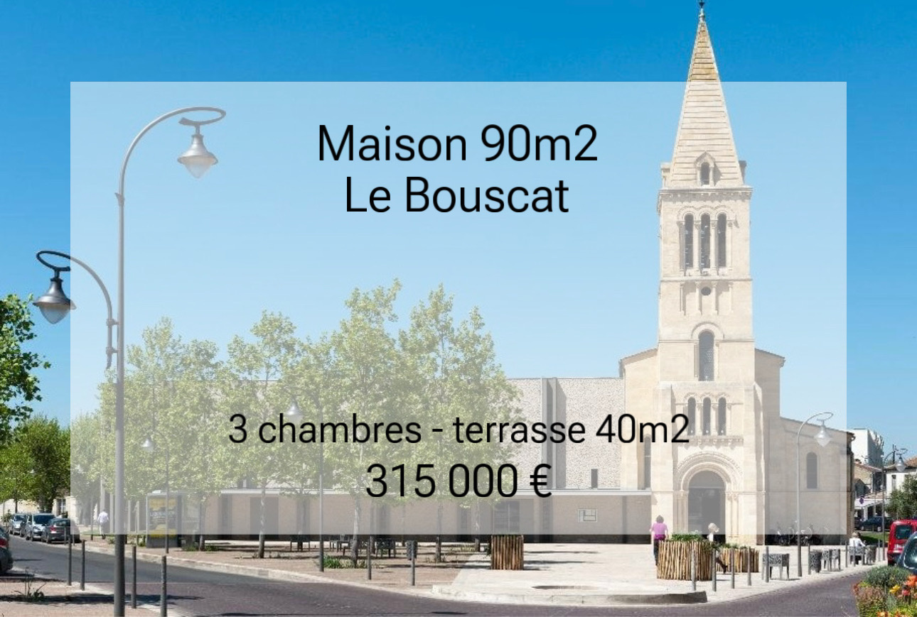 Maison 4 pièces - 85m² - LE BOUSCAT