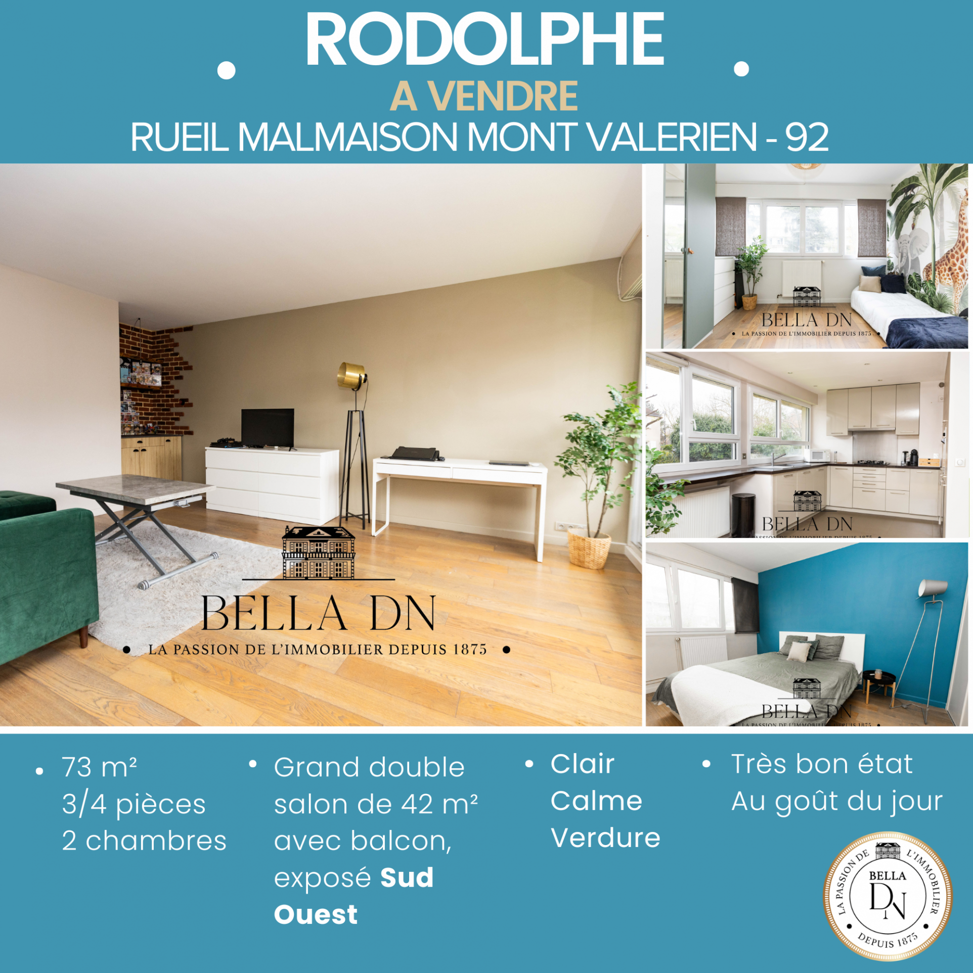 Appartement 3 pièces - 72m² - RUEIL MALMAISON