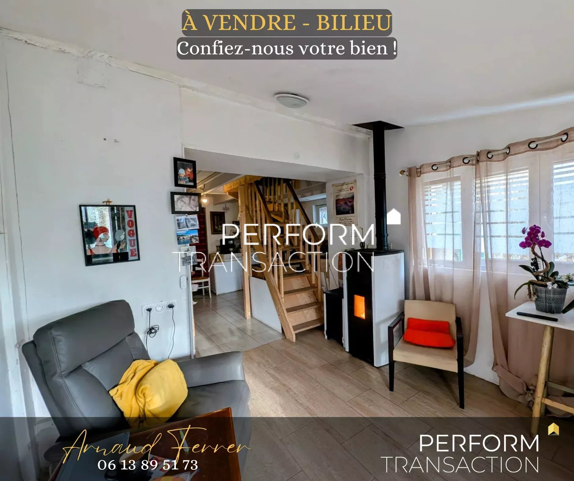 Maison 2 pièces - 36m² - BILIEU