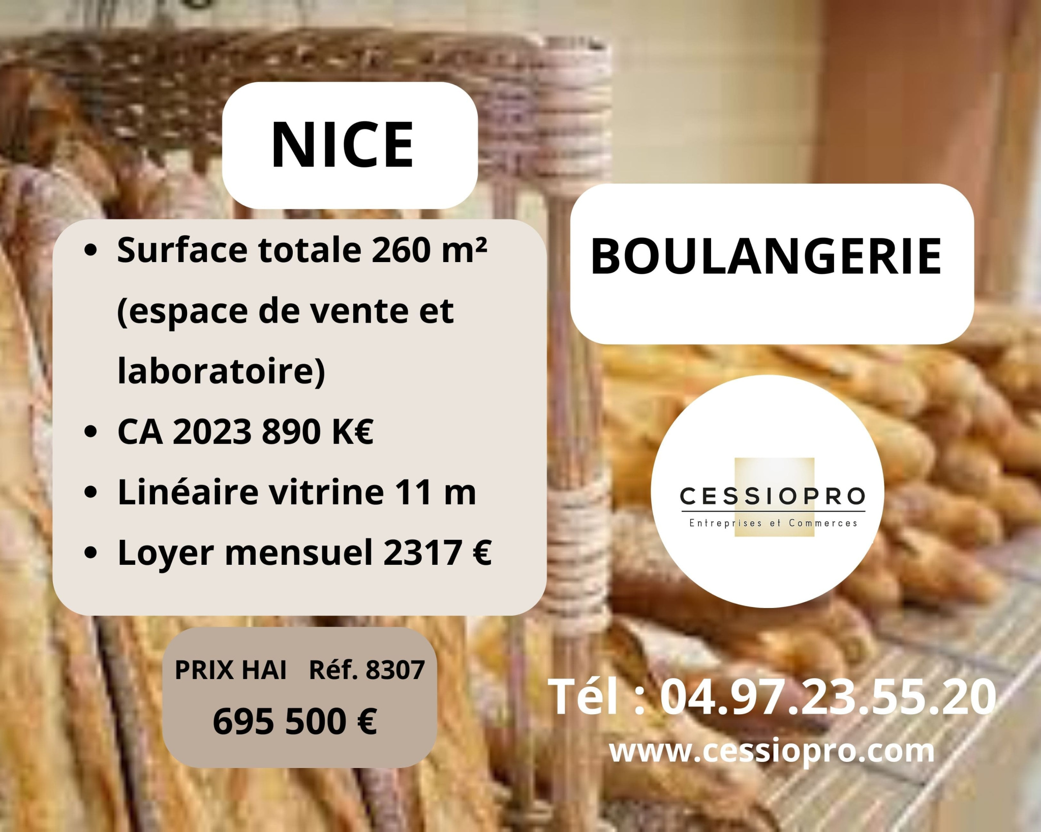 Fonds de commerce  NICE 06100 NICE