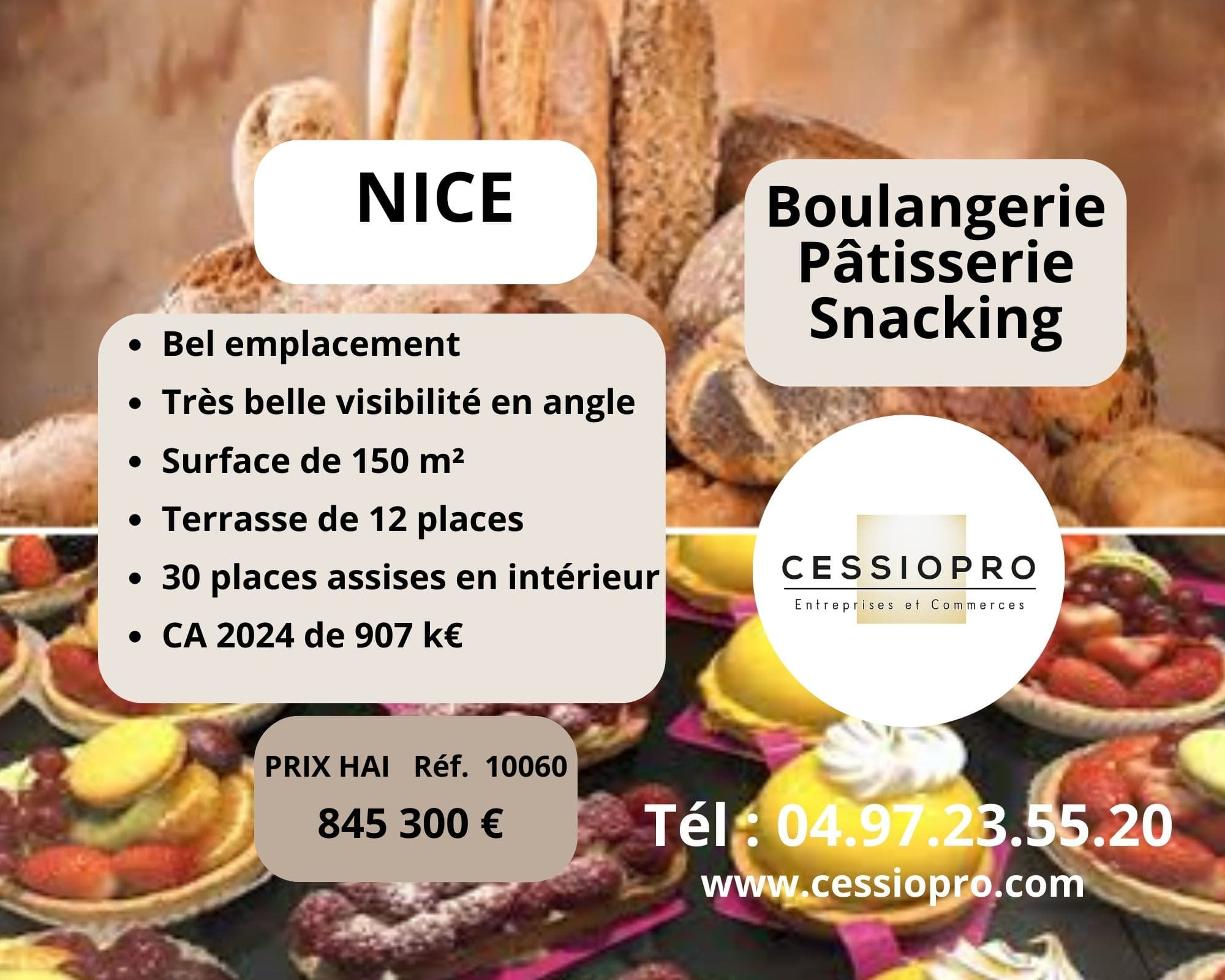 Fonds de commerce  NICE 06300 NICE
