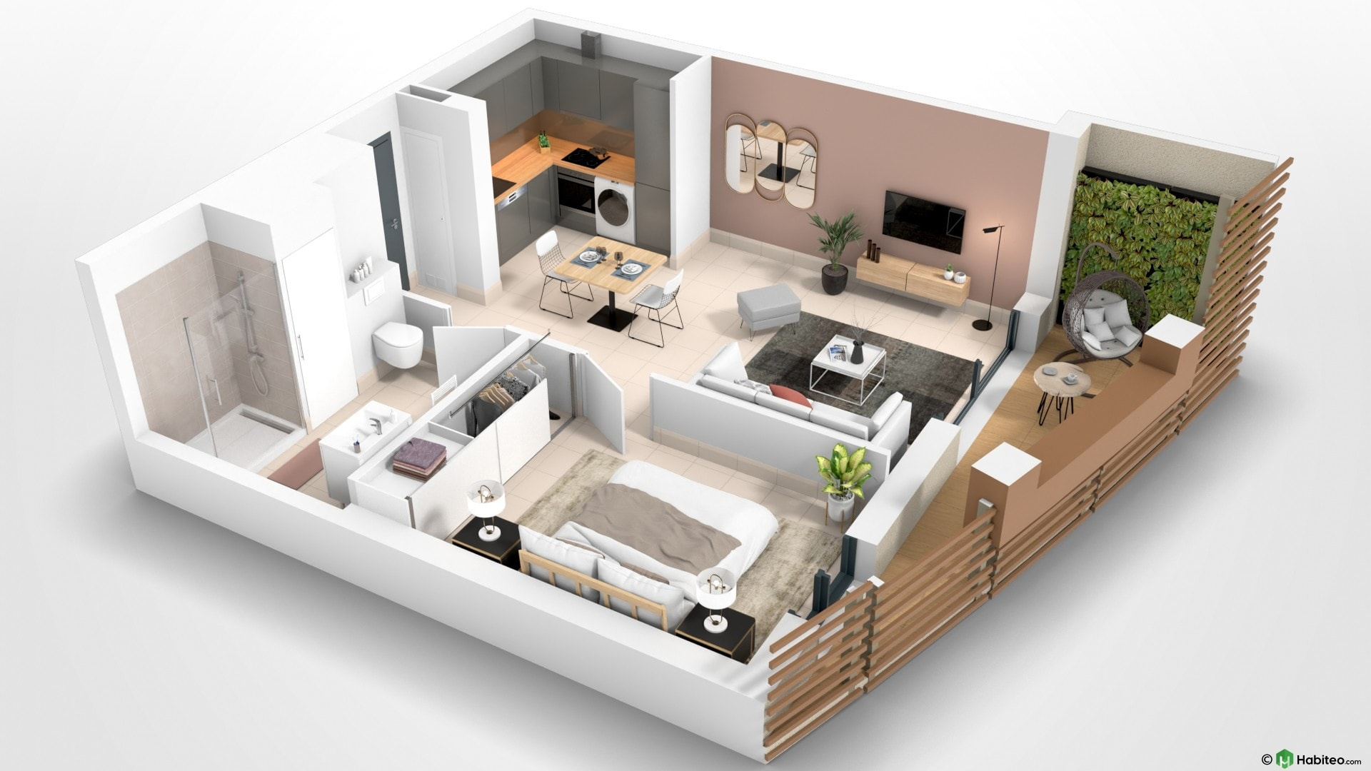 Appartement 2 pièces 42m² AJACCIO 20000 AJACCIO