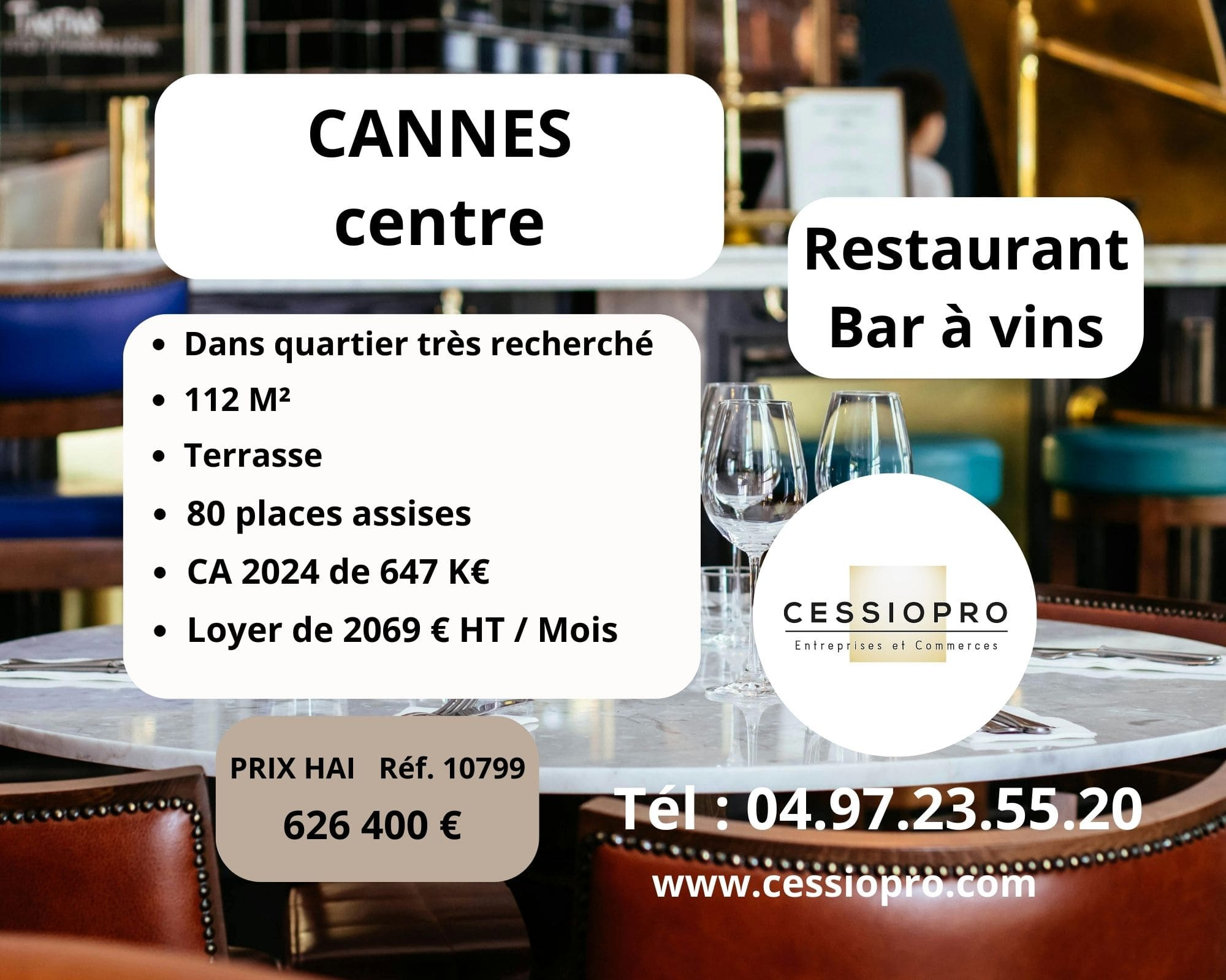 Fonds de commerce  CANNES 06400 CANNES