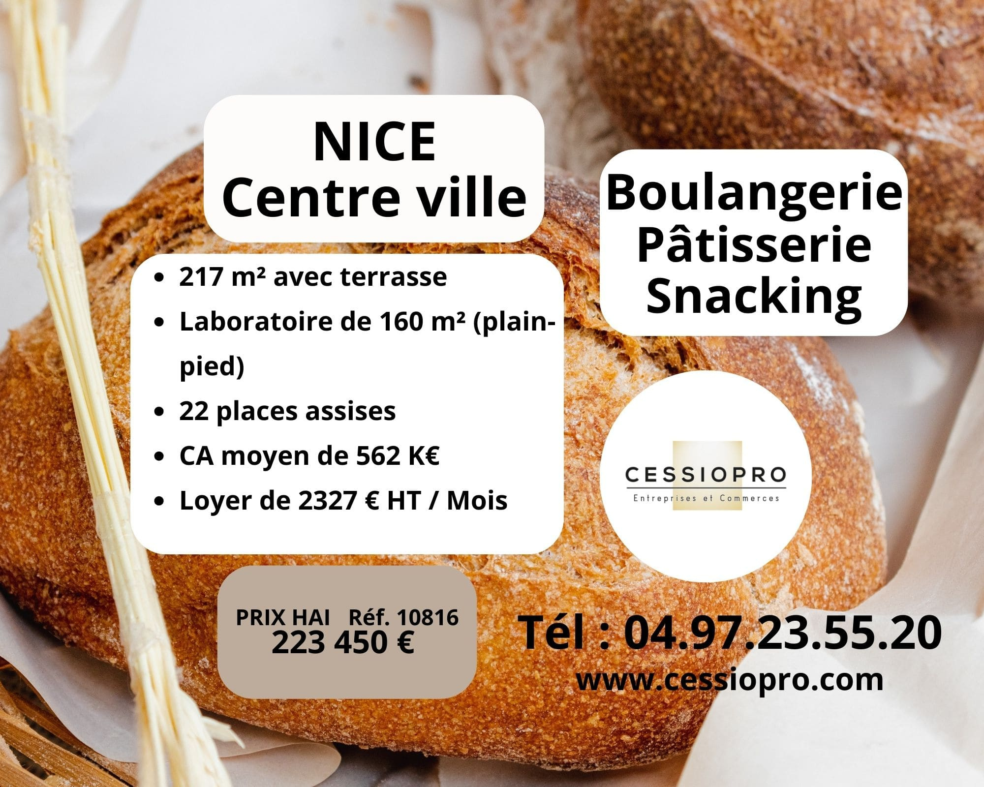 Fonds de commerce  NICE 06000 NICE