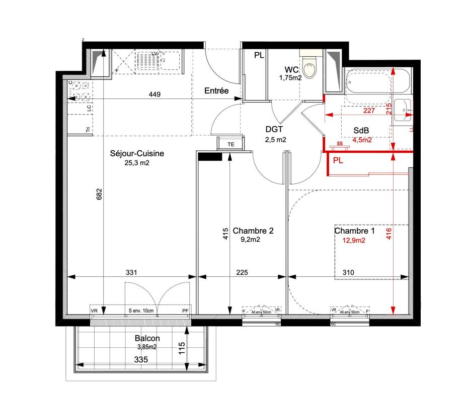 Appartement 2 pièces Meublé 56m² LE PLESSIS ROBINSON 92350