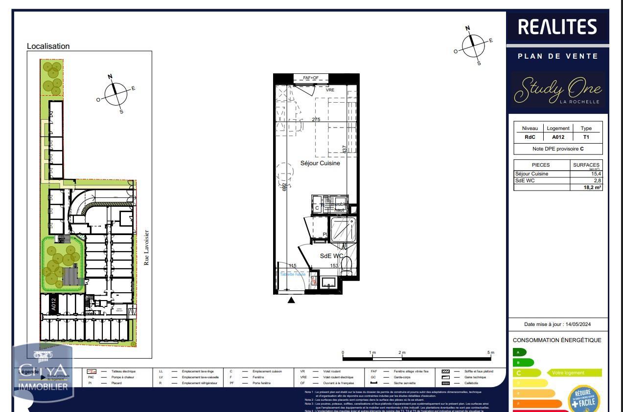 Location Appartement 1 pièce 18m² LA ROCHELLE 17000 - Vue 4
