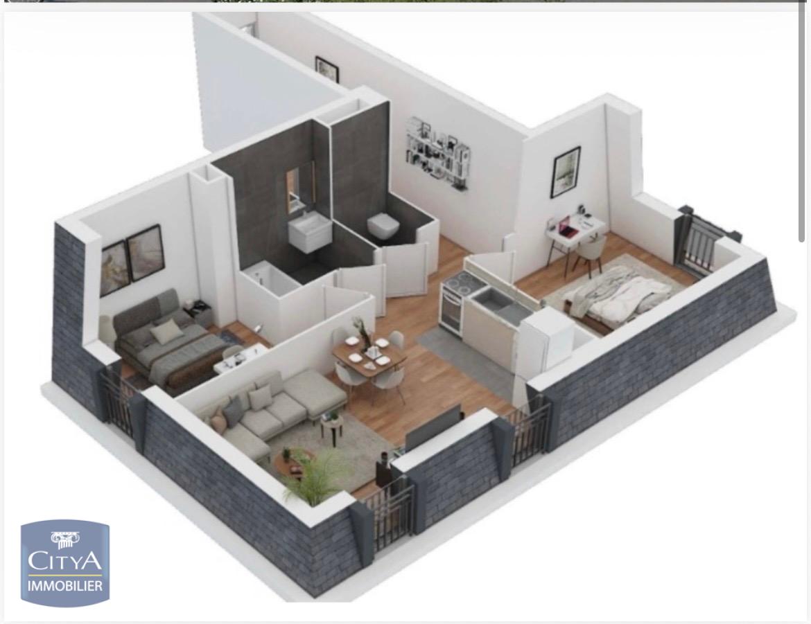 Appartement 3 pièces 54m² DOURDAN 91410 photo 2
