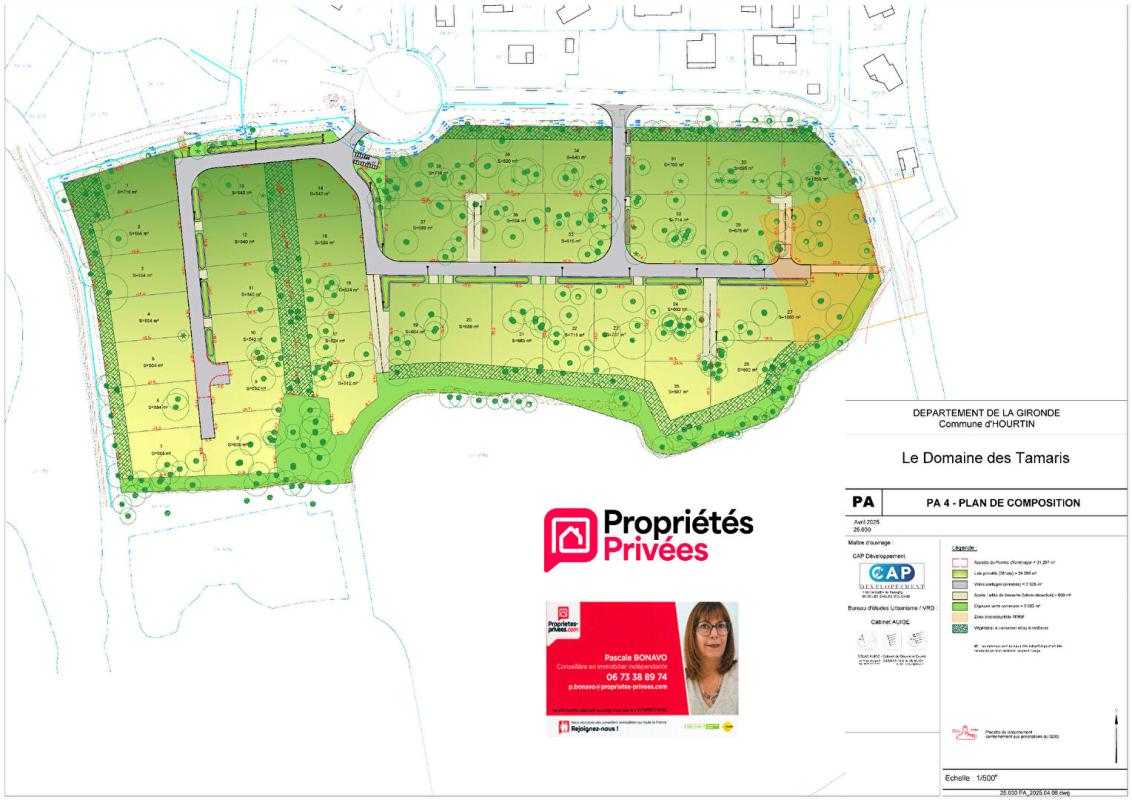 Achat Terrain 565m² HOURTIN 33990 - Vue 4