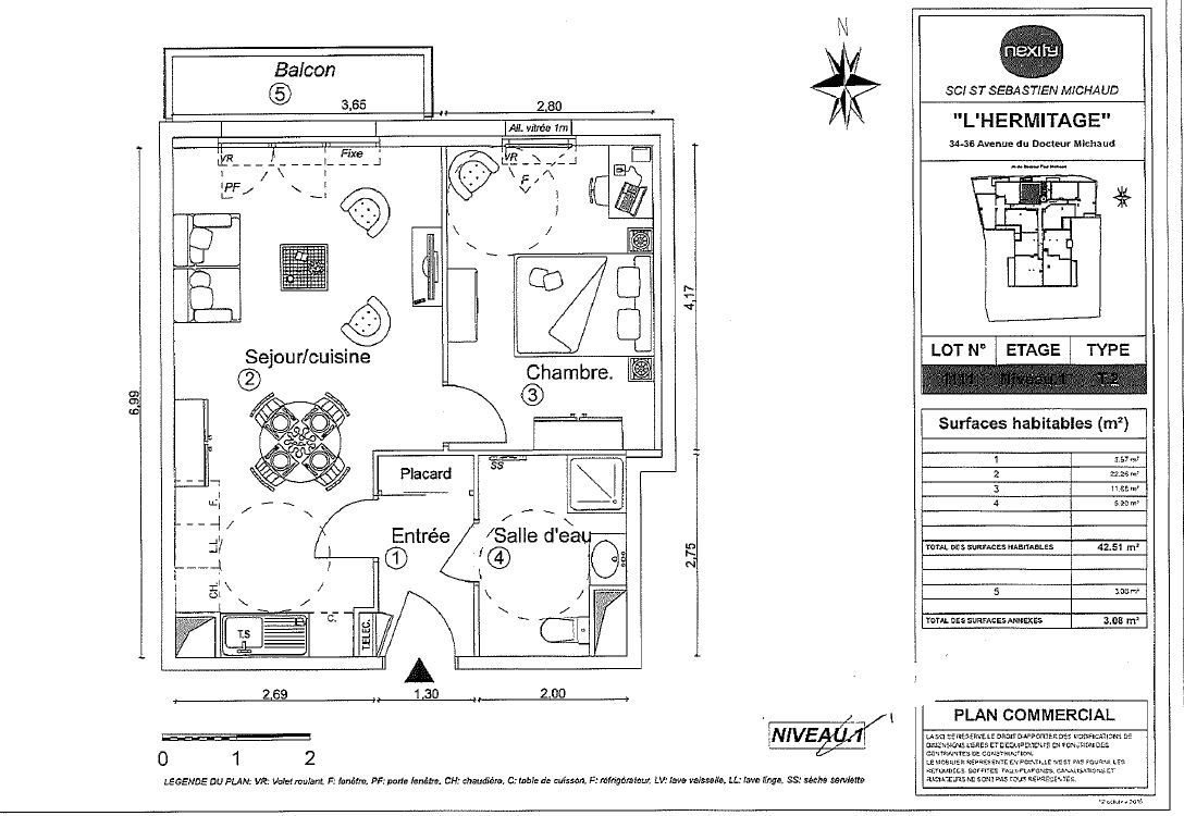 Appartement – ORVAULT LOIRE-ATLANTIQUE PAYS-DE-LA-LOIRE - Vue 2