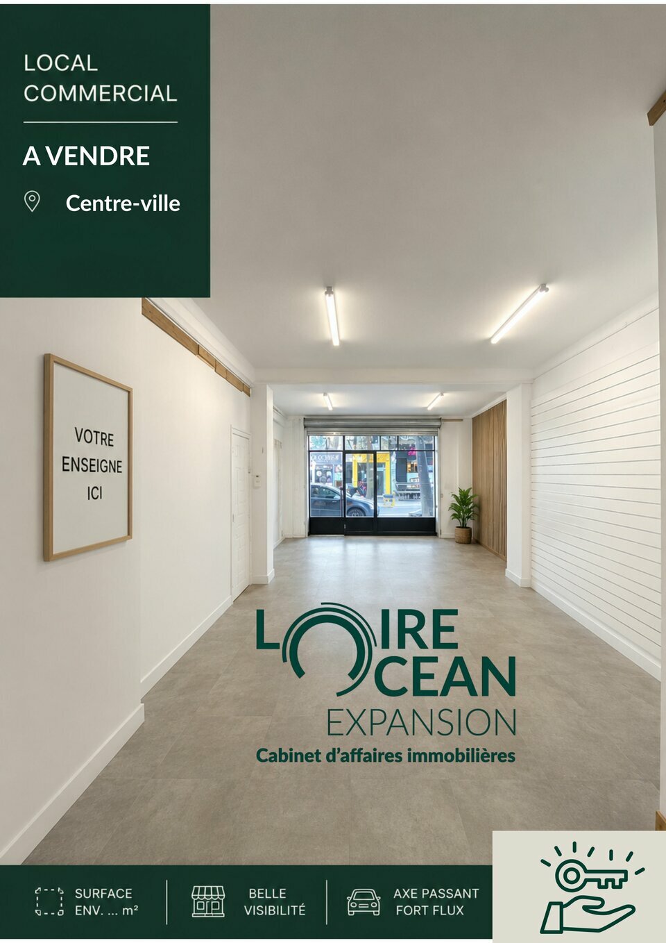 Local commercial 150 m² · à Nantes · 150 m² · 388 800 €