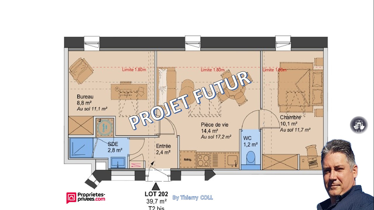 Appartement 2 pièces 39 m² · à Lyon 03 · 39 m² · 210 925 €