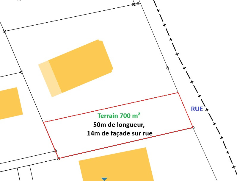 Terrain 700 m² · à St Roch · 700 m² · 109 600 €