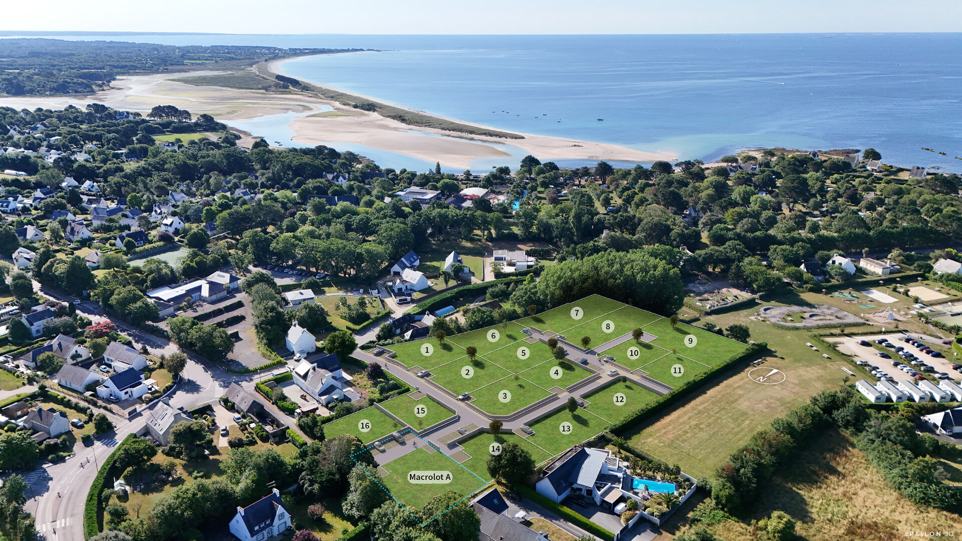 Terrain 560 m² · à Benodet · 560 m² · 225 000 €
