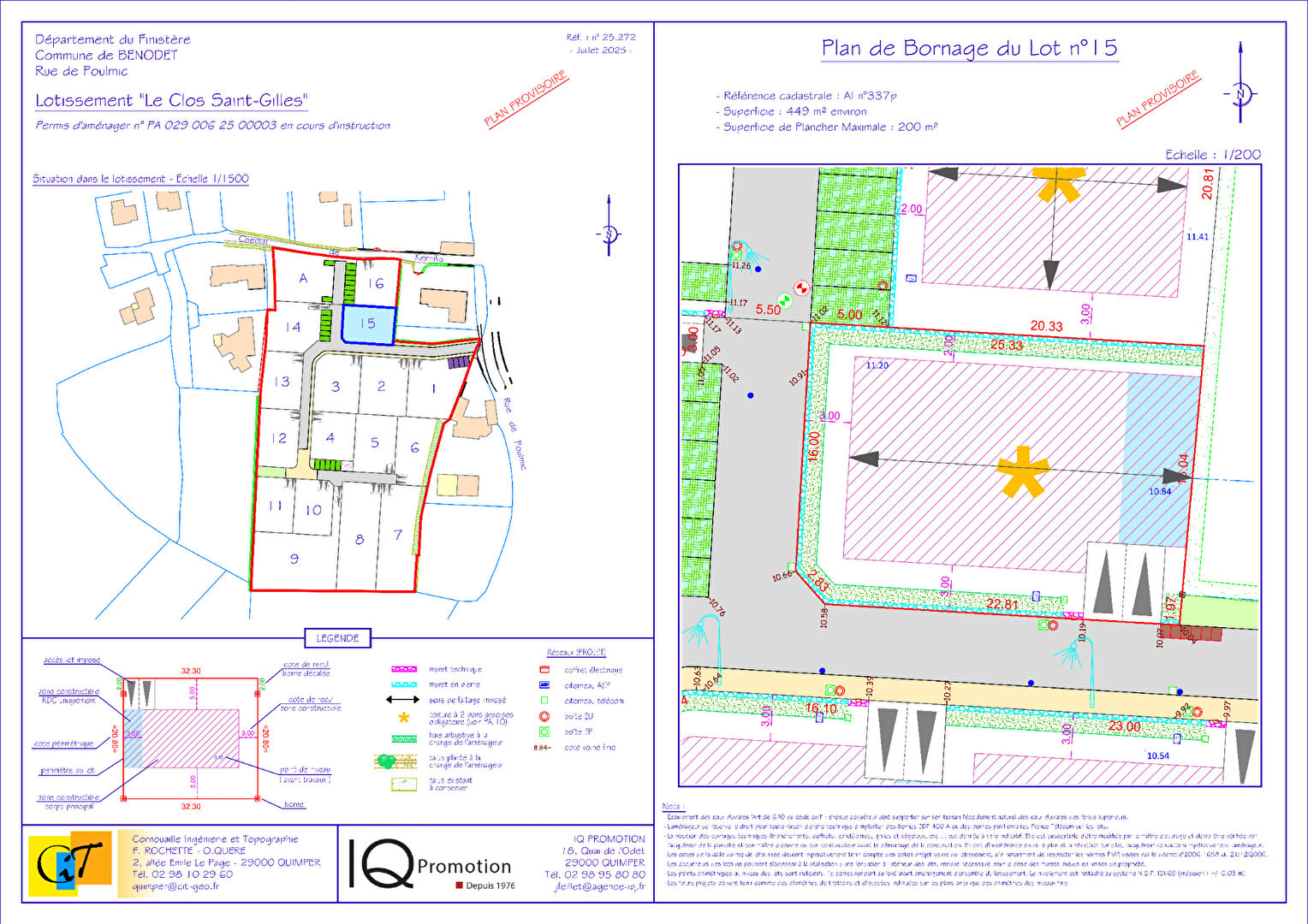 Terrain 449 m² · à Benodet · 449 m² · 180 000 €