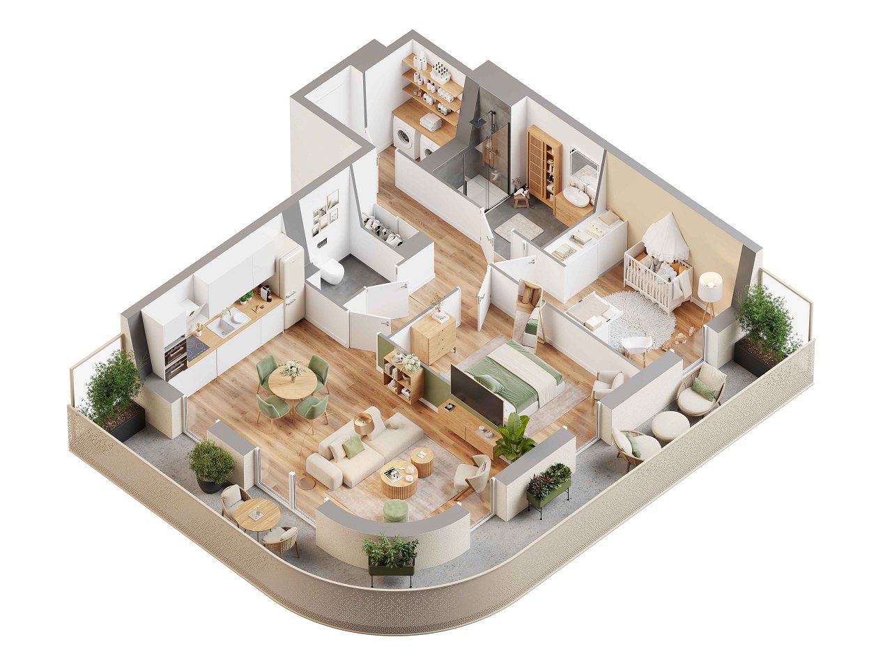 Appartement 3 pièces 69 m² · à Bethune · 69 m² · 243 900 €