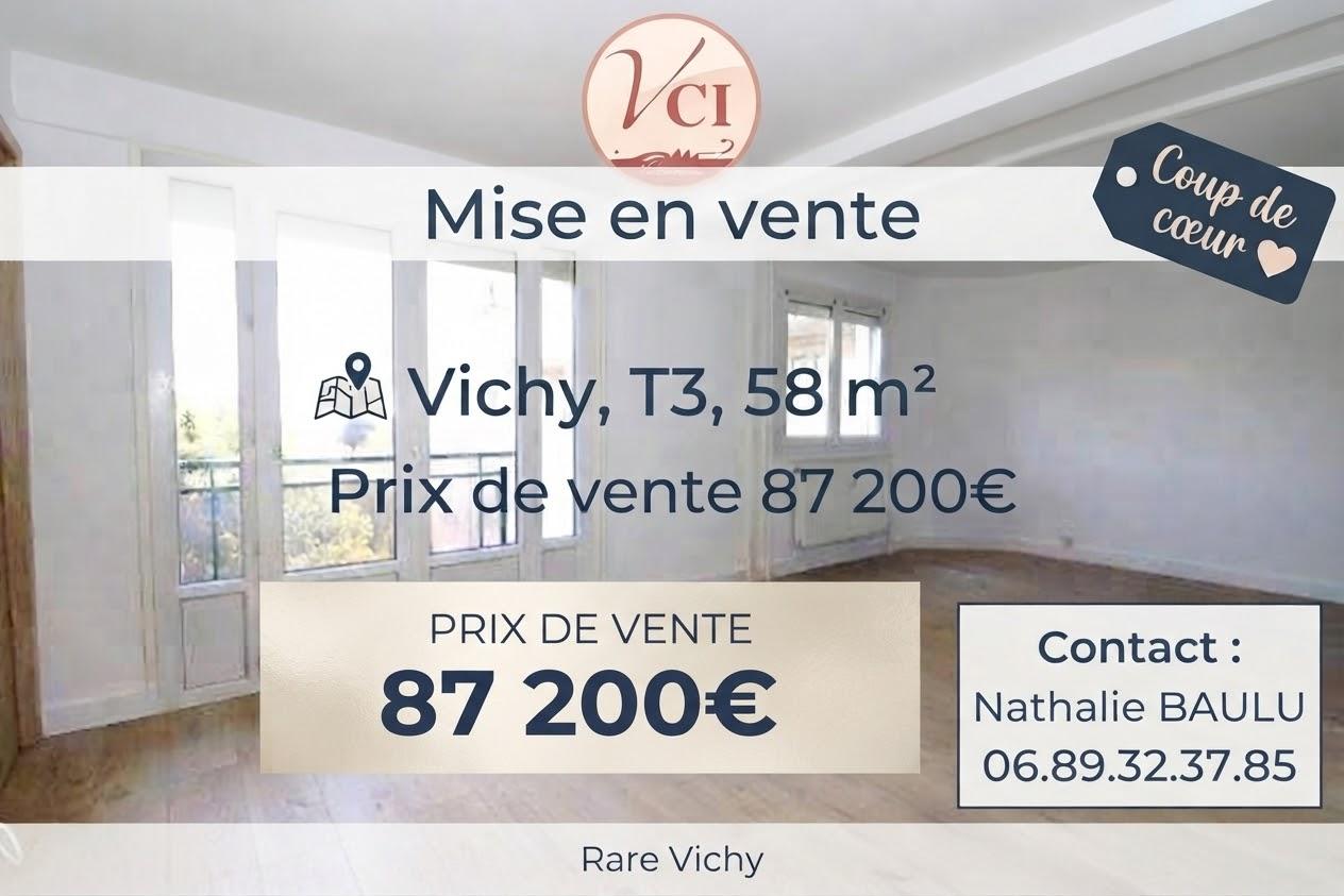 Appartement 3 pièces 58 m² · à Vichy · 58 m² · 87 200 €