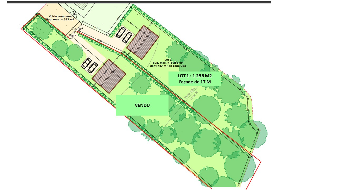 Terrain 1256 m² · à Pommeuse · 1 256 m² · 95 000 €