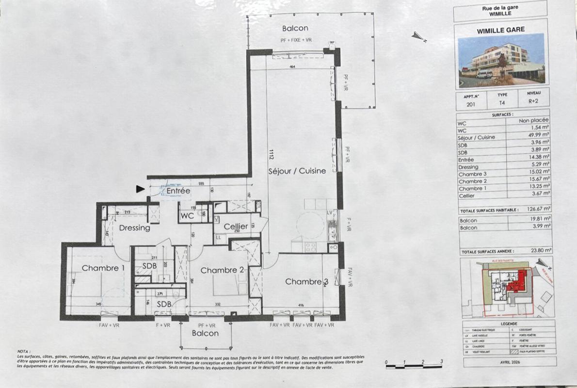 Appartement 4 pièces 126 m² · à Wimille · 126 m² · 592 816 €