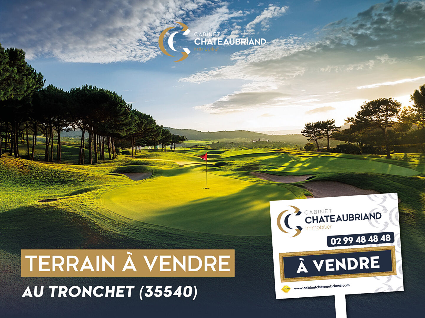 Terrain 1027 m² · au Tronchet · 1 027 m² · 149 000 €