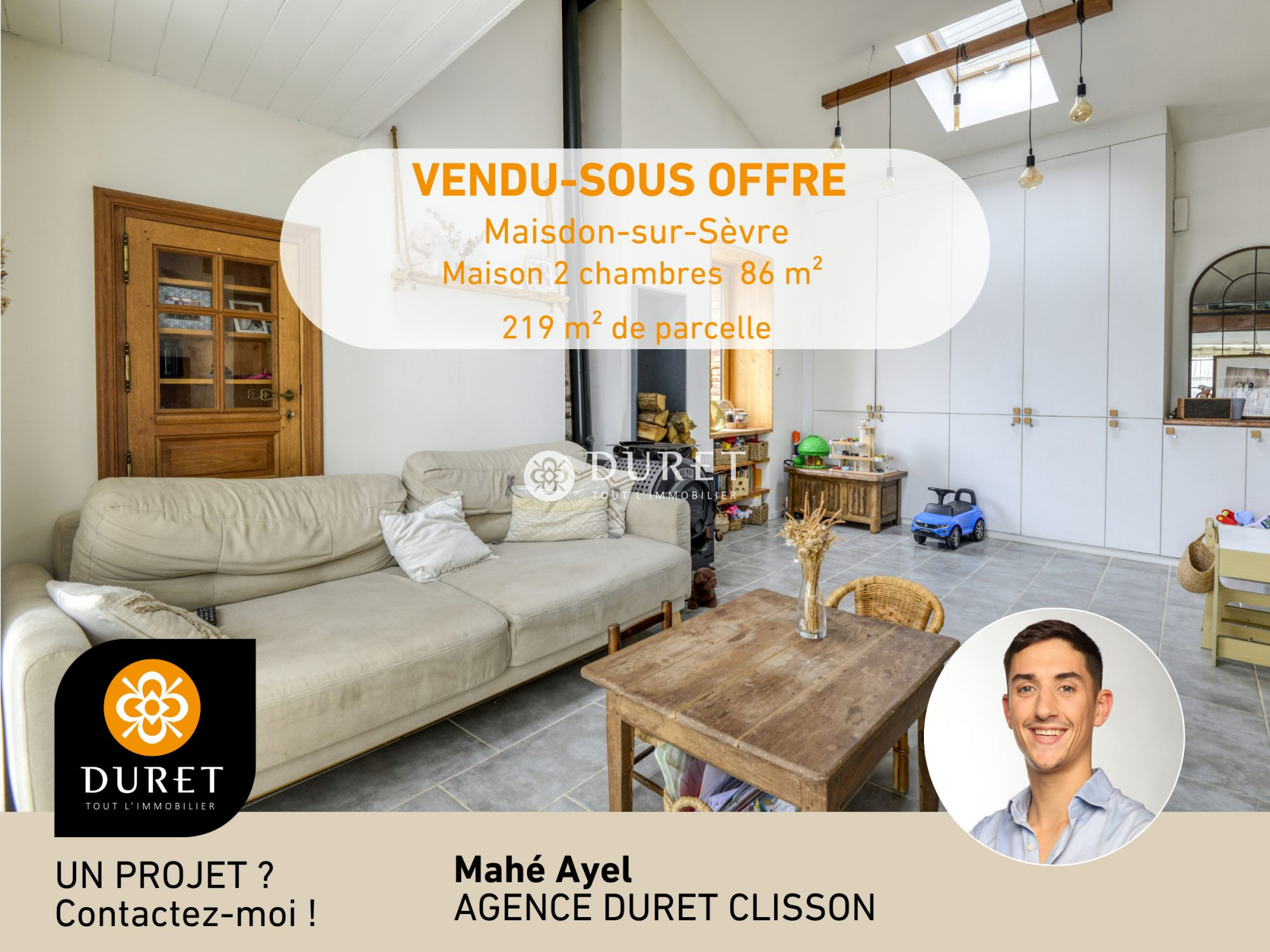 Maison 4 pièces 86 m² · à Maisdon-sur-Sèvre · 86 m² · 229 900 €