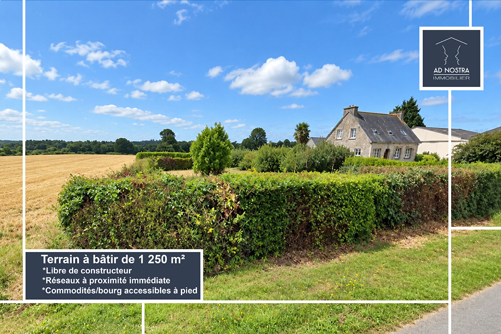 Terrain 1250 m² · à Plougourvest · 1 250 m² · 38 950 €