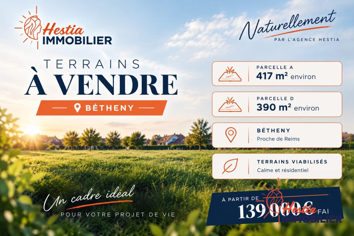 Terrain 390 m² · à Bétheny · 390 m² · 139 000 €