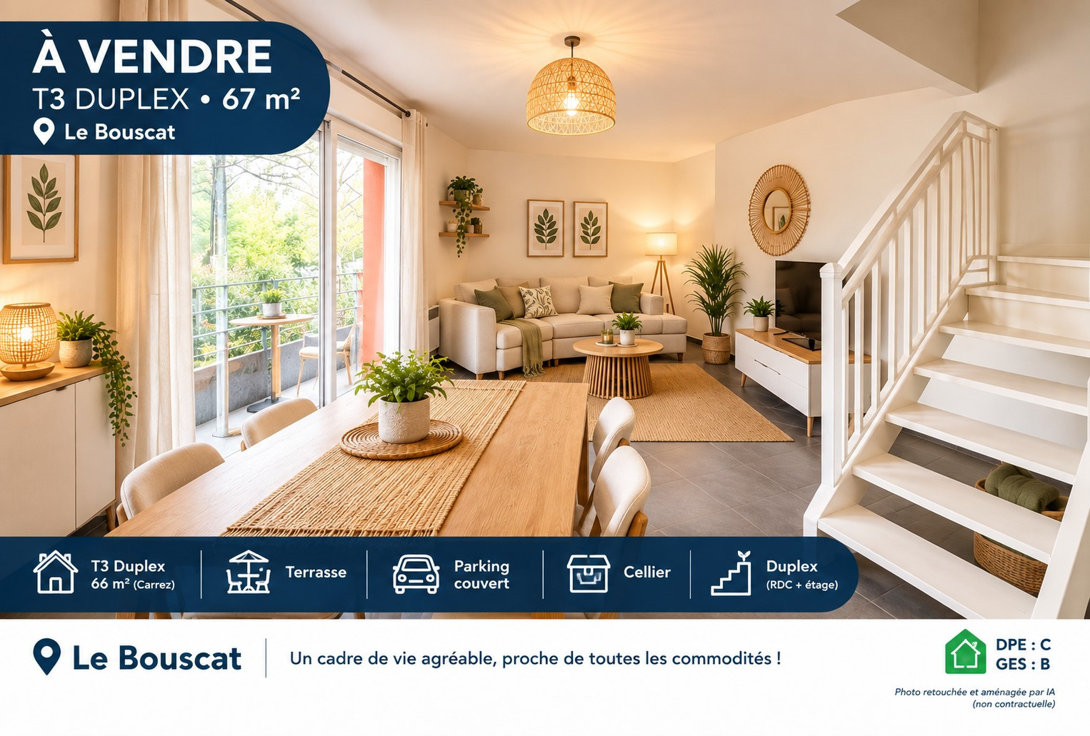 Appartement 3 pièces 66 m² · au Bouscat · 66 m² · 233 200 €