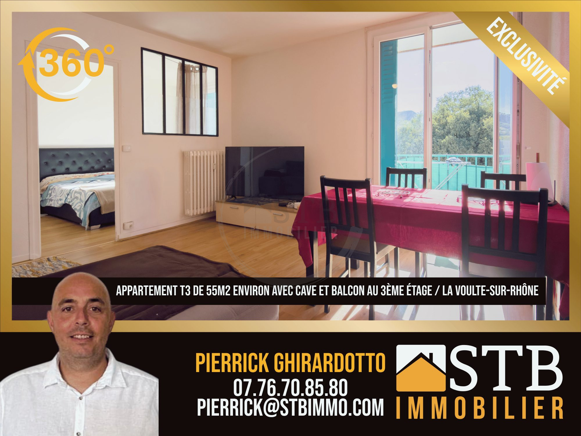 Appartement 3 pièces 55 m² · à La Voulte-sur-Rhône · 55 m² · 82 000 €