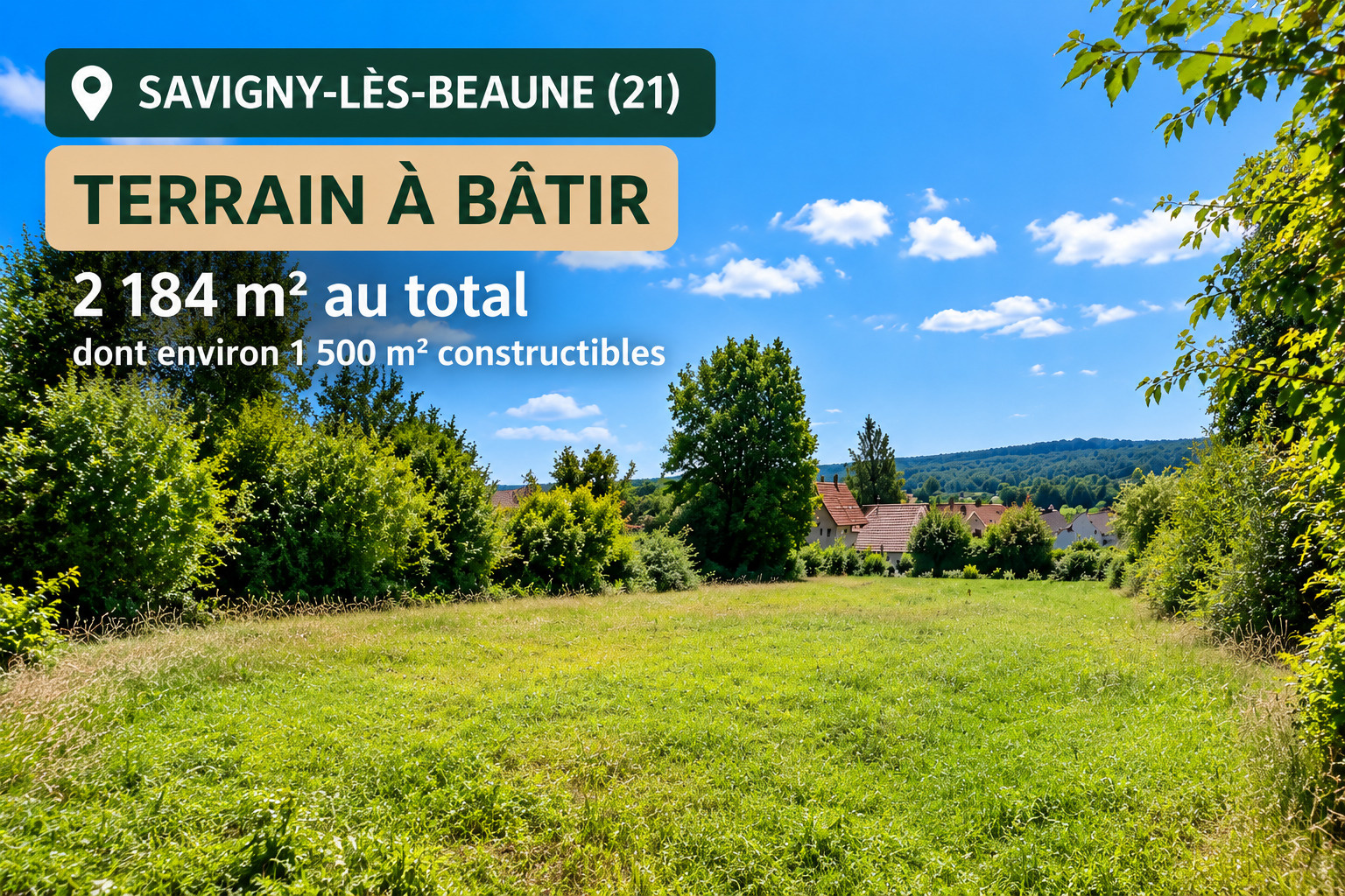 Terrain 2184 m² · à Savigny-lès-Beaune · 2 184 m² · 135 000 €