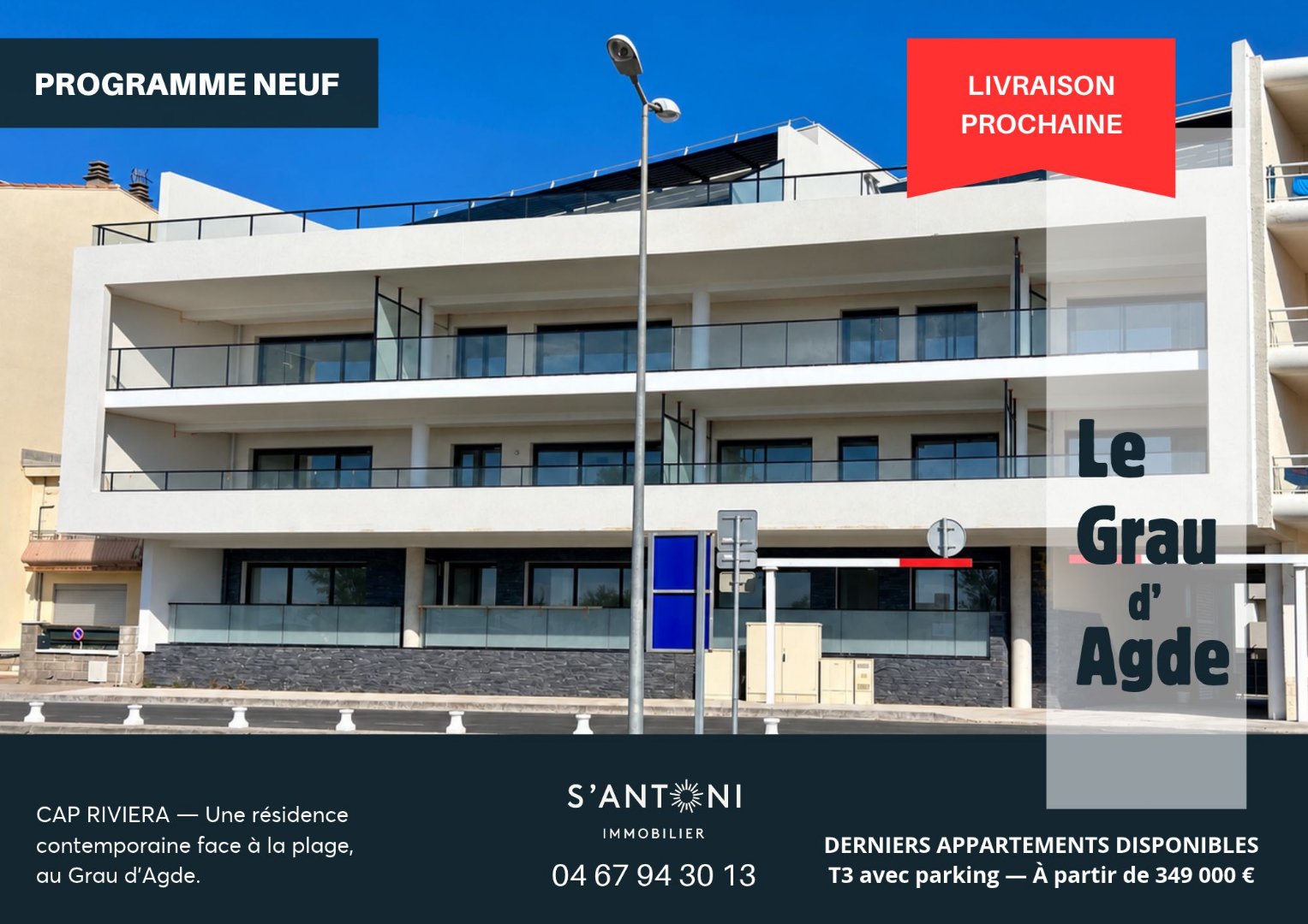 Appartement 3 pièces 61 m² · à Agde · 61 m² · 349 000 €