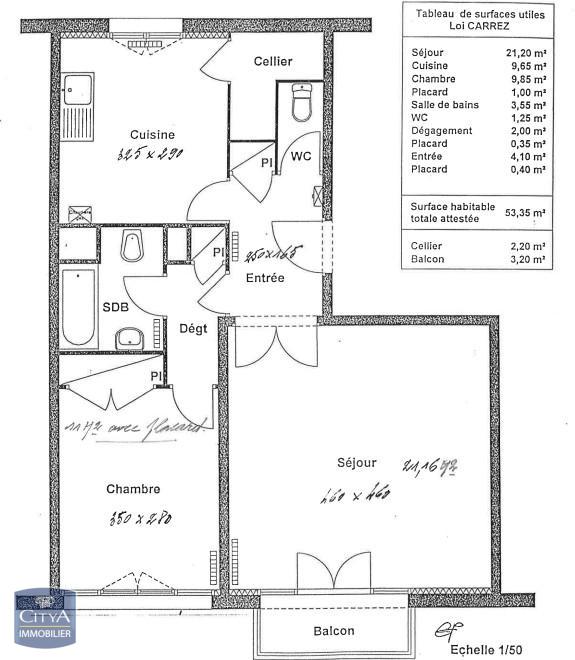 Appartement 2 pièces 53 m² · à Nantes · 53 m² · 681 €/mois